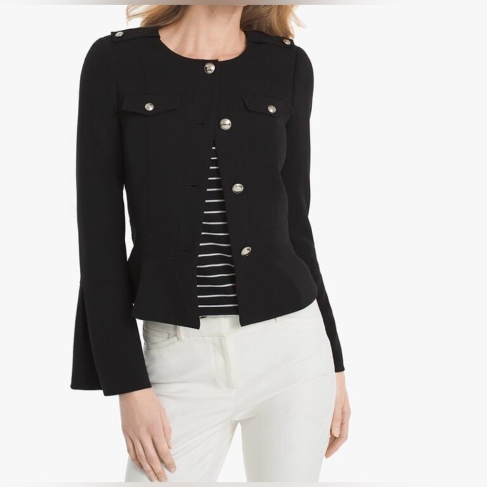 White House Black Market Black Blazer with Flared Sleeves
Size 10 - Picture 2 of 8
